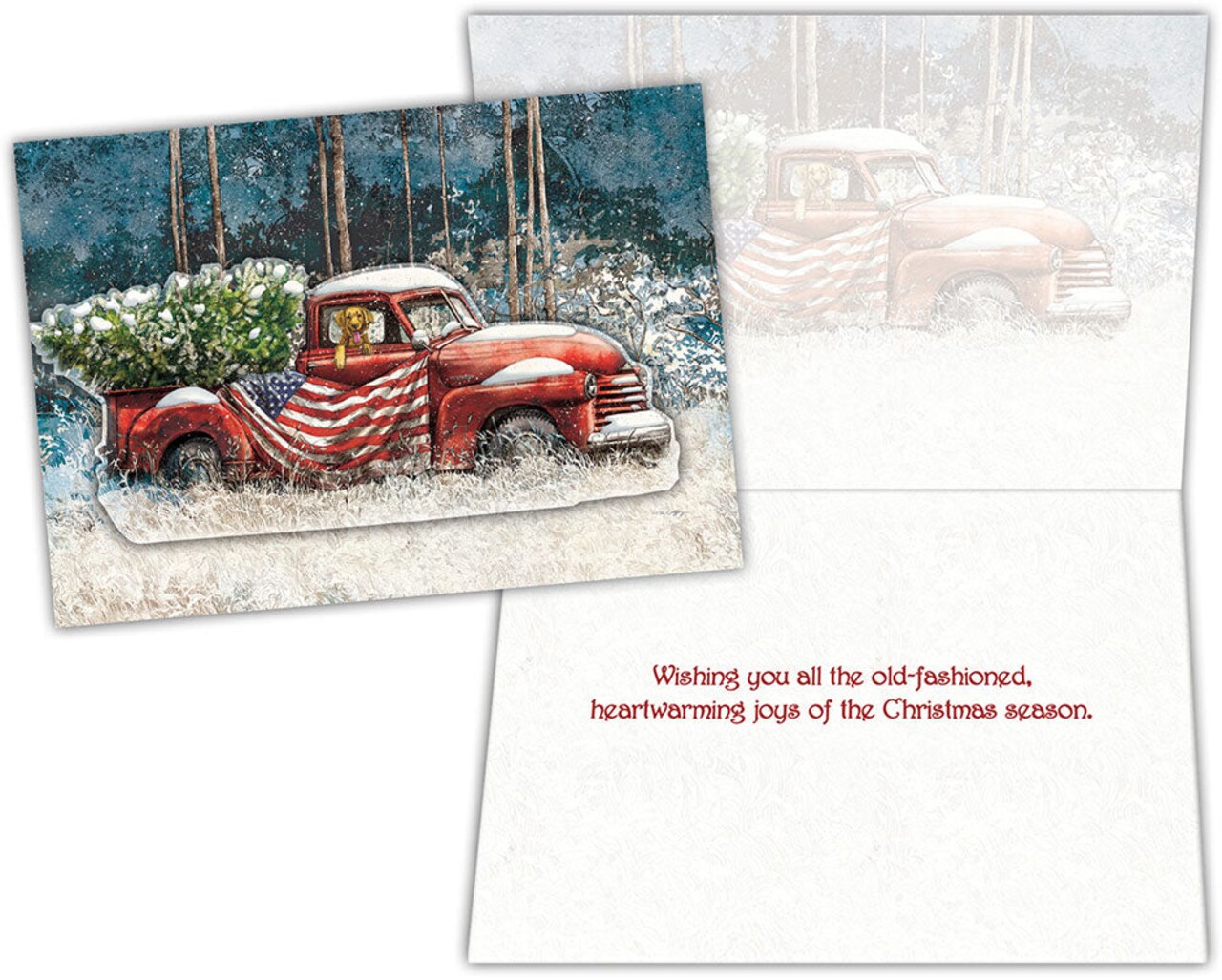 Patriotic Christmas - Special FInish Boxed Christmas Cards